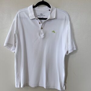 Tommy Bahama Men's large White Polo Shirt